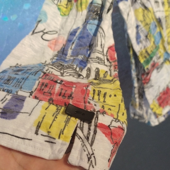 Ali Miles Multicolor City Abstract Shirt - Picture 8 of 16